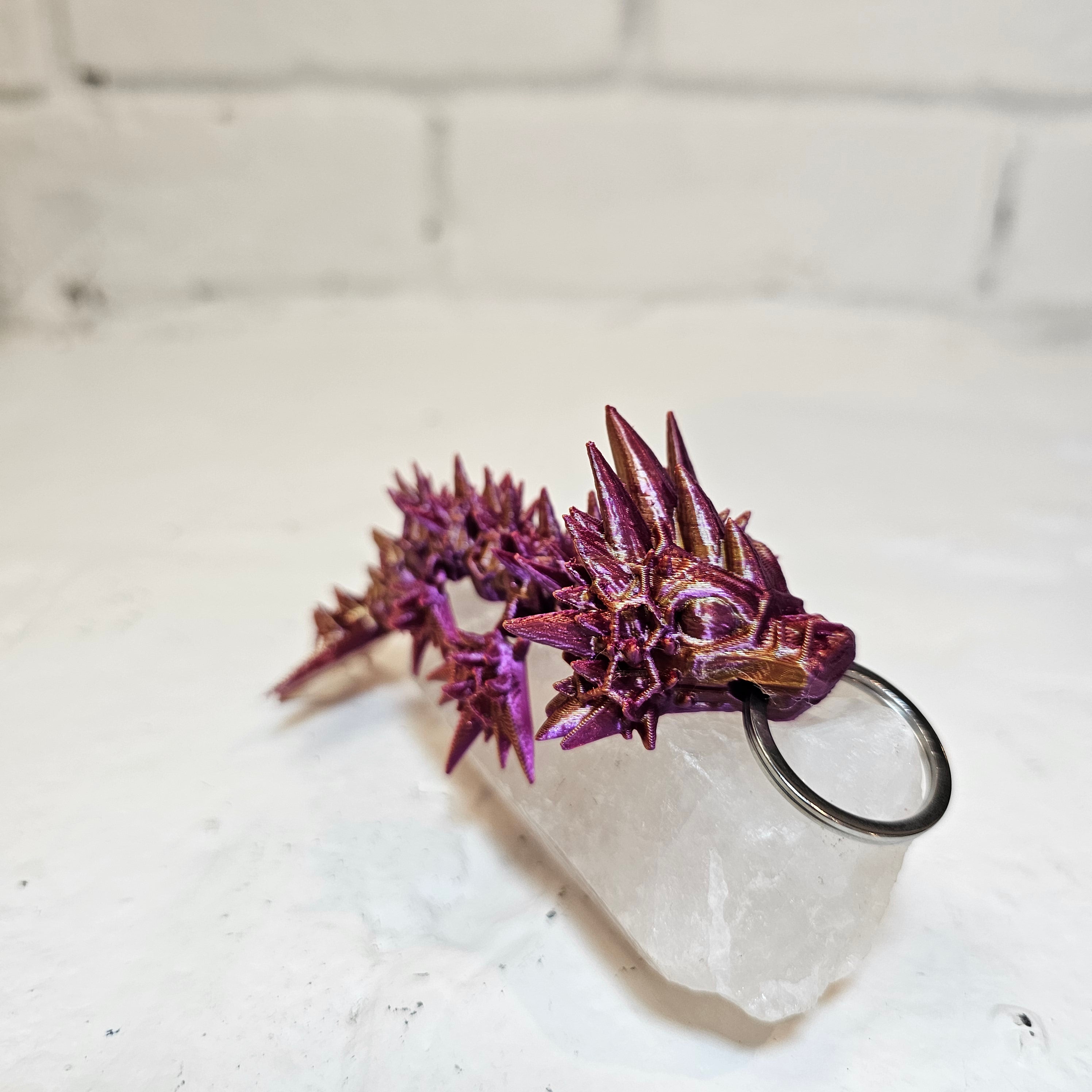 Spikey Dragon Keychain