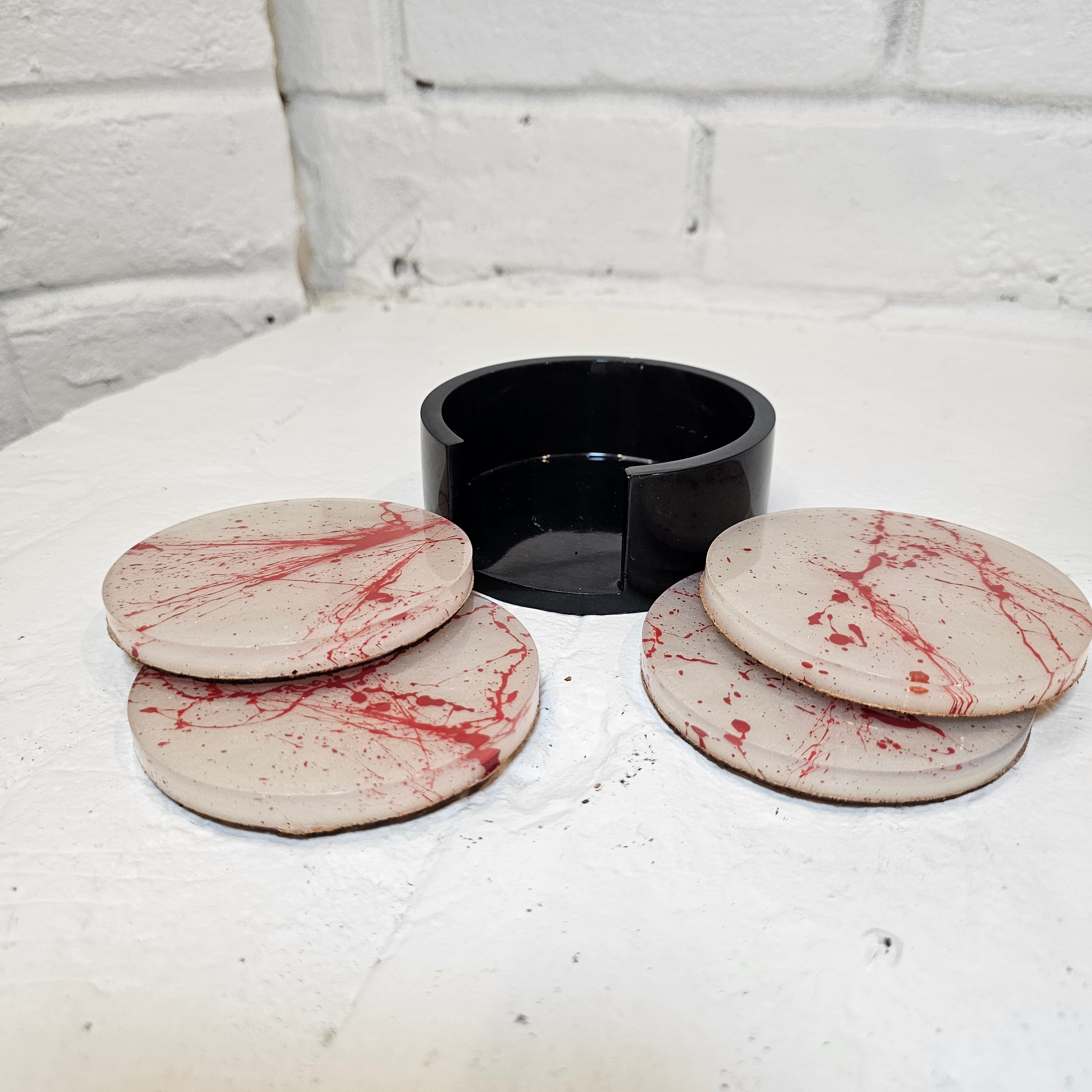 Blood splatter coaster sets🥲