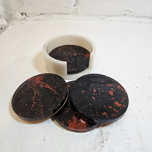 Blood splatter coaster sets🥲