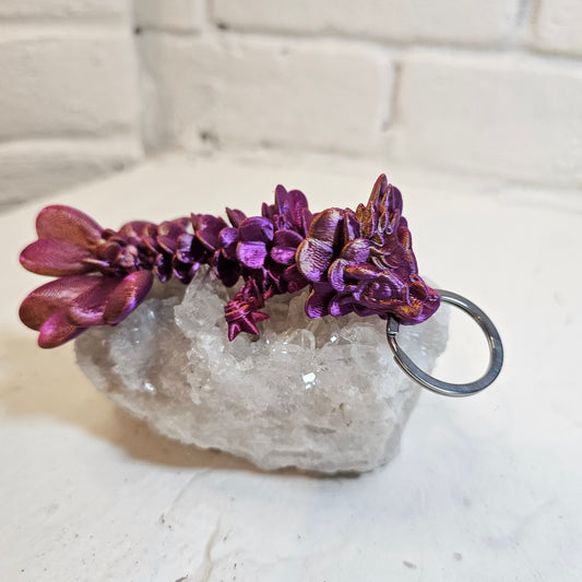 Clover Dragon Keychain