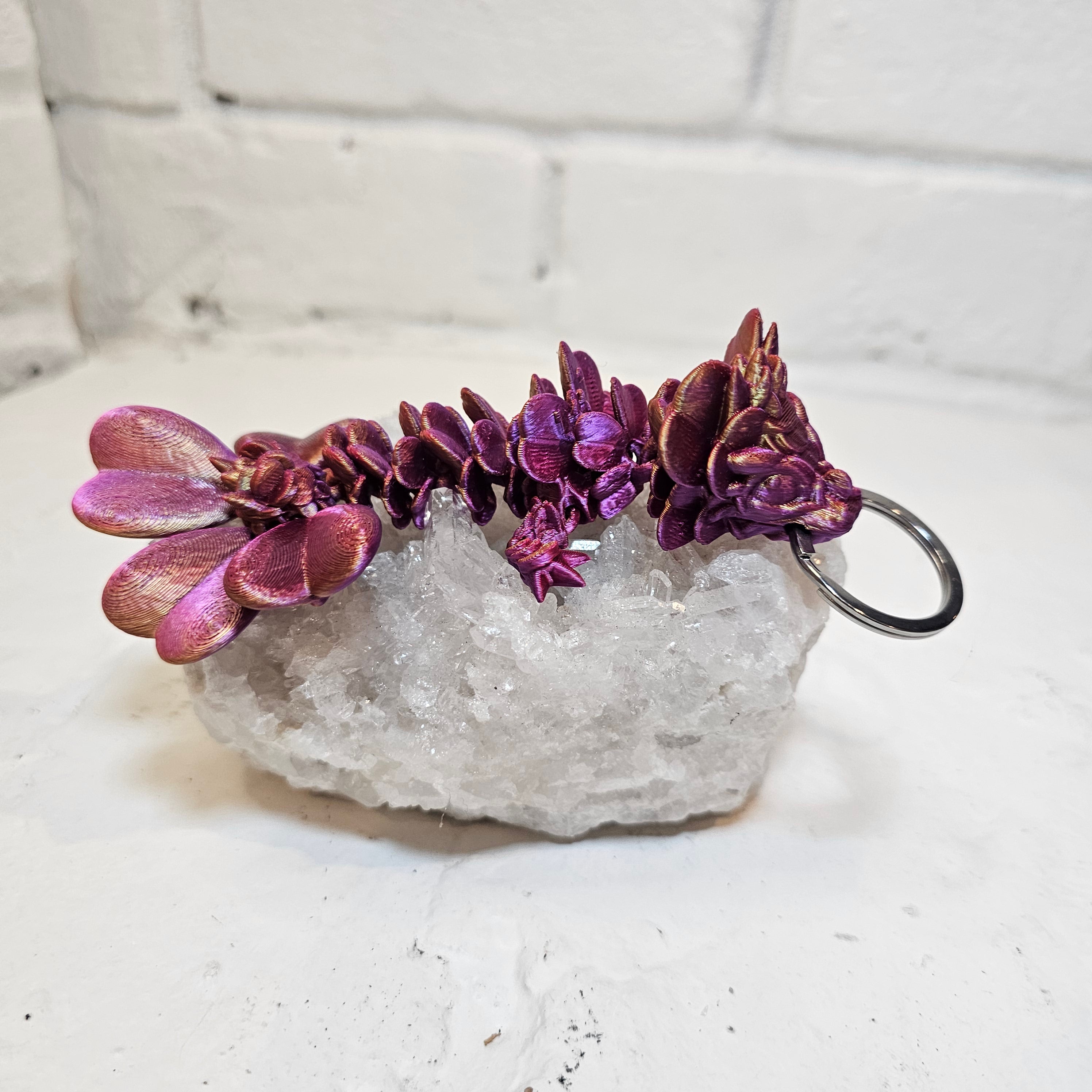 Clover Dragon Keychain