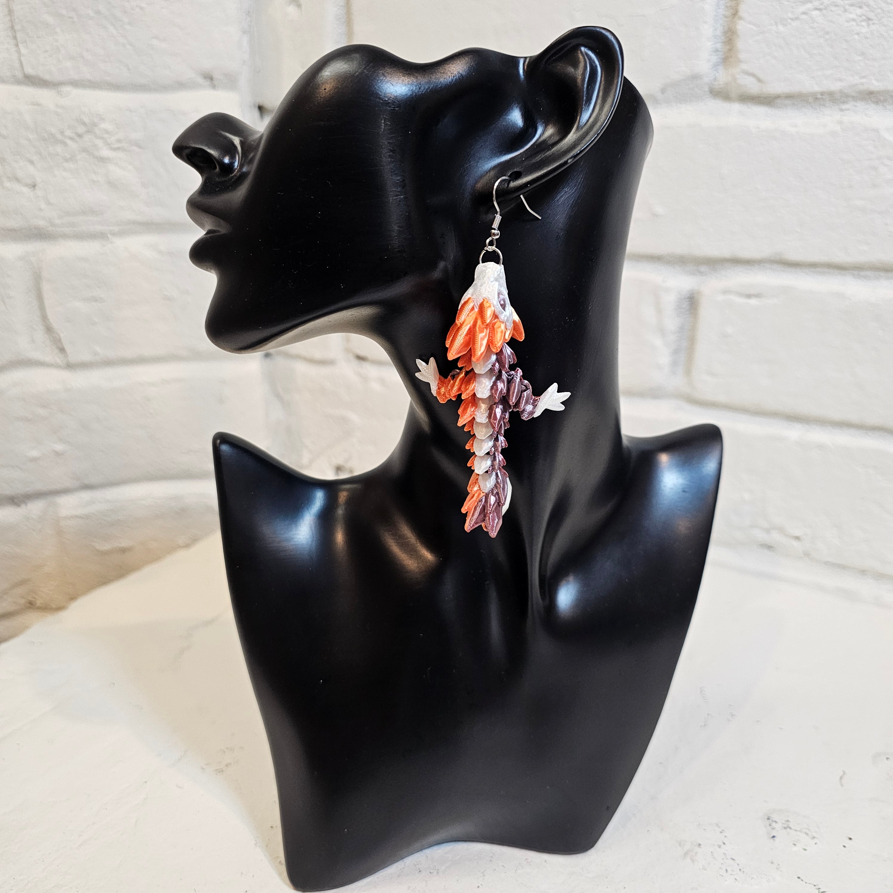 Lesbian Dragon Earrings