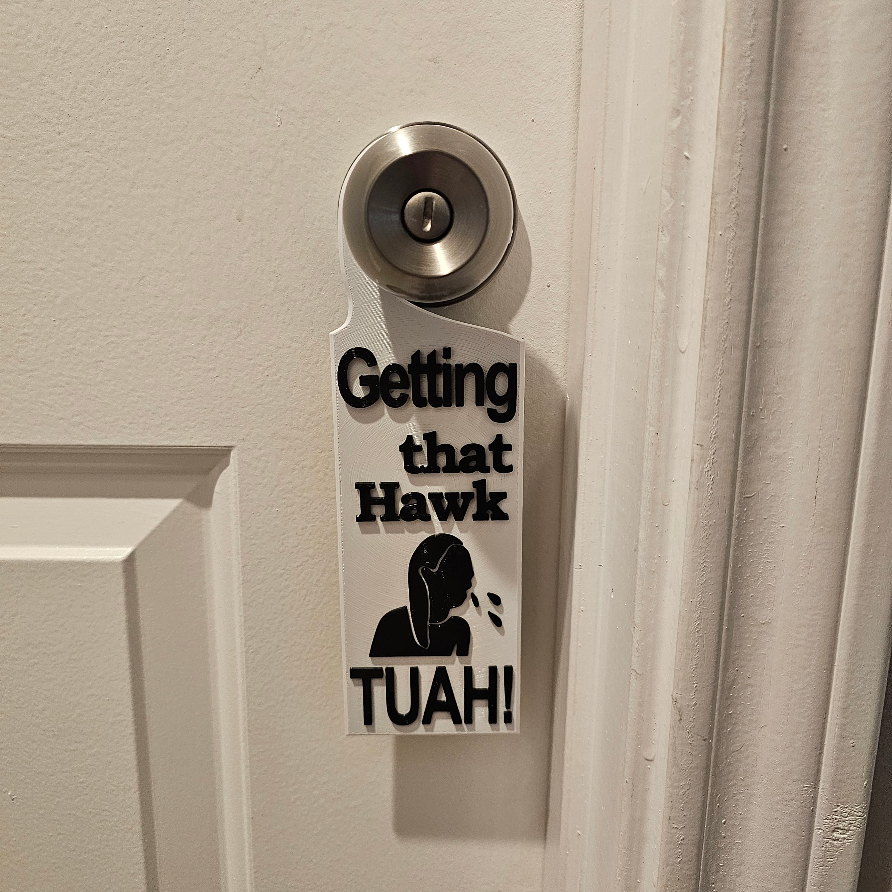 😡 Getting That Hawk Tuah!” Do Not Disturb Sign