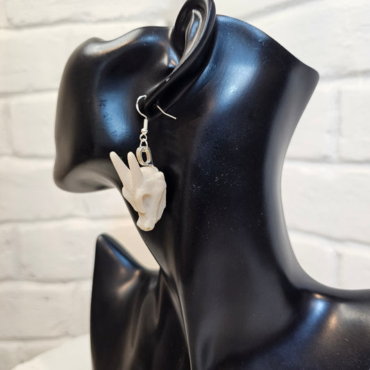 Charizard skull earrings