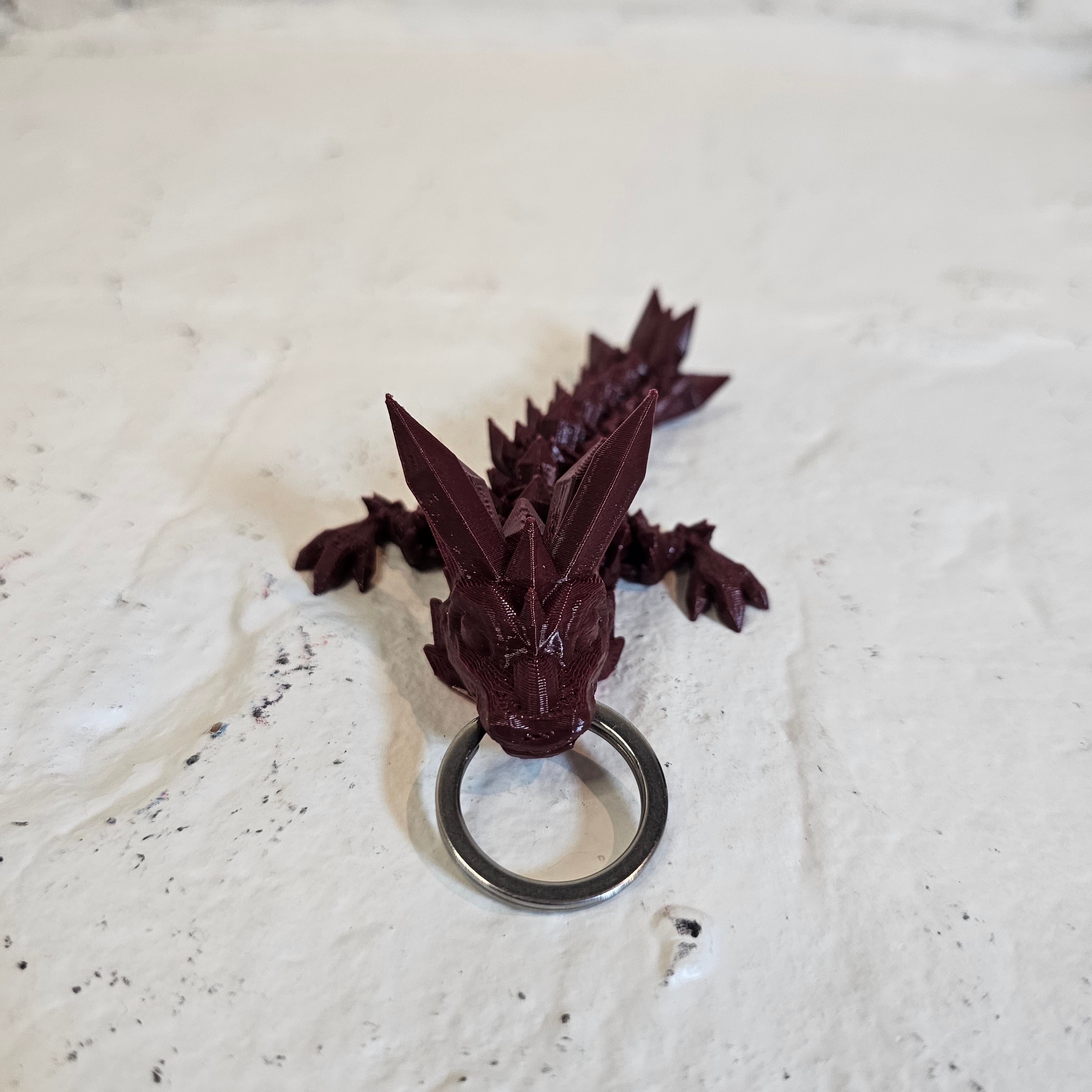 Crystal Dragon Keychain