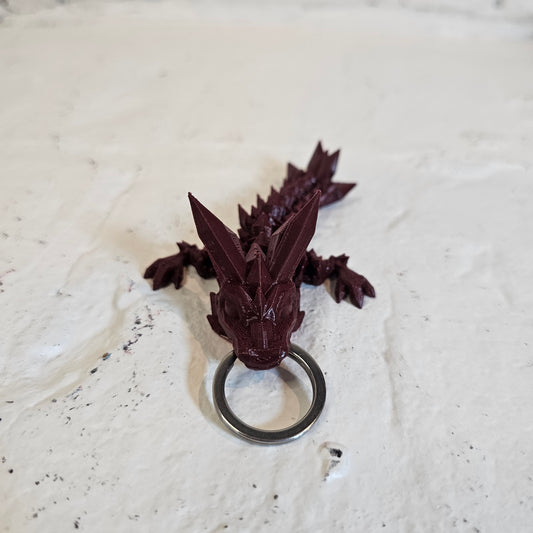 Crystal Dragon Keychain